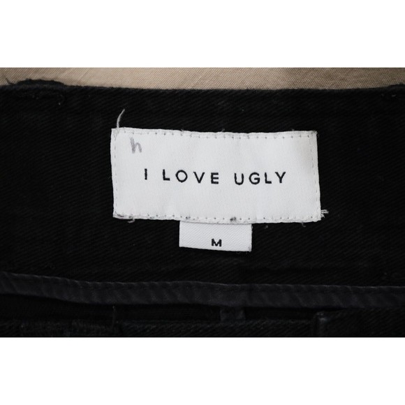 I Love Ugly ILU Mens Size Medium Ralph Pants Jean Black Drop Crotch Tapered - Picture 5 of 11